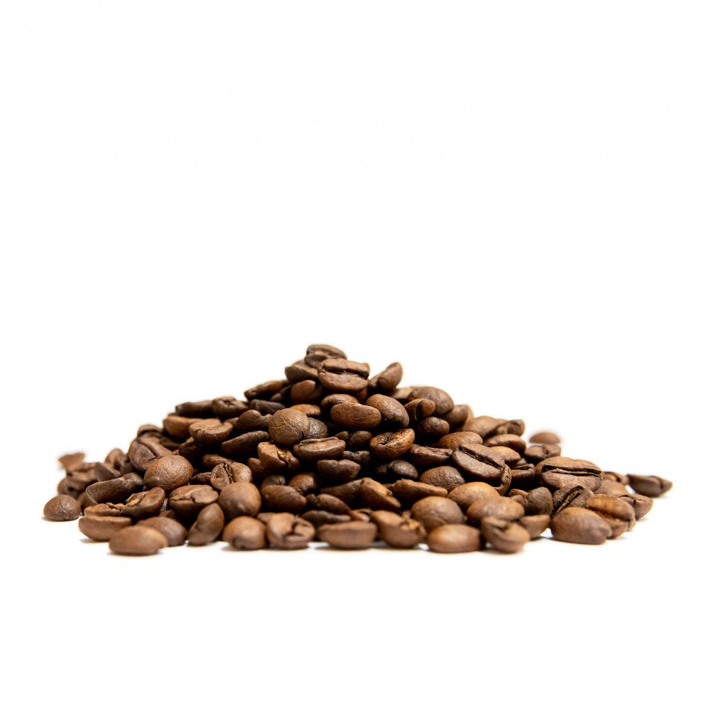 Krauterie Spezialitätenkaffee Brasilien Espresso Kaffeebohnen Haufen