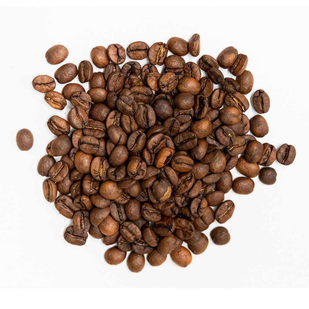 Krauterie Spezialitätenkaffee Brasilien Espresso Kaffeebohnen von oben