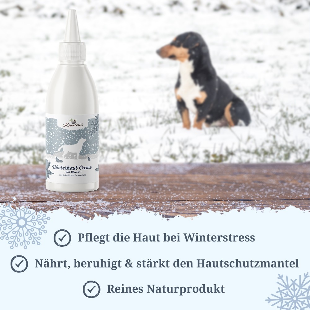 Krauterie Winter Set für Hunde, Winterhaut Creme