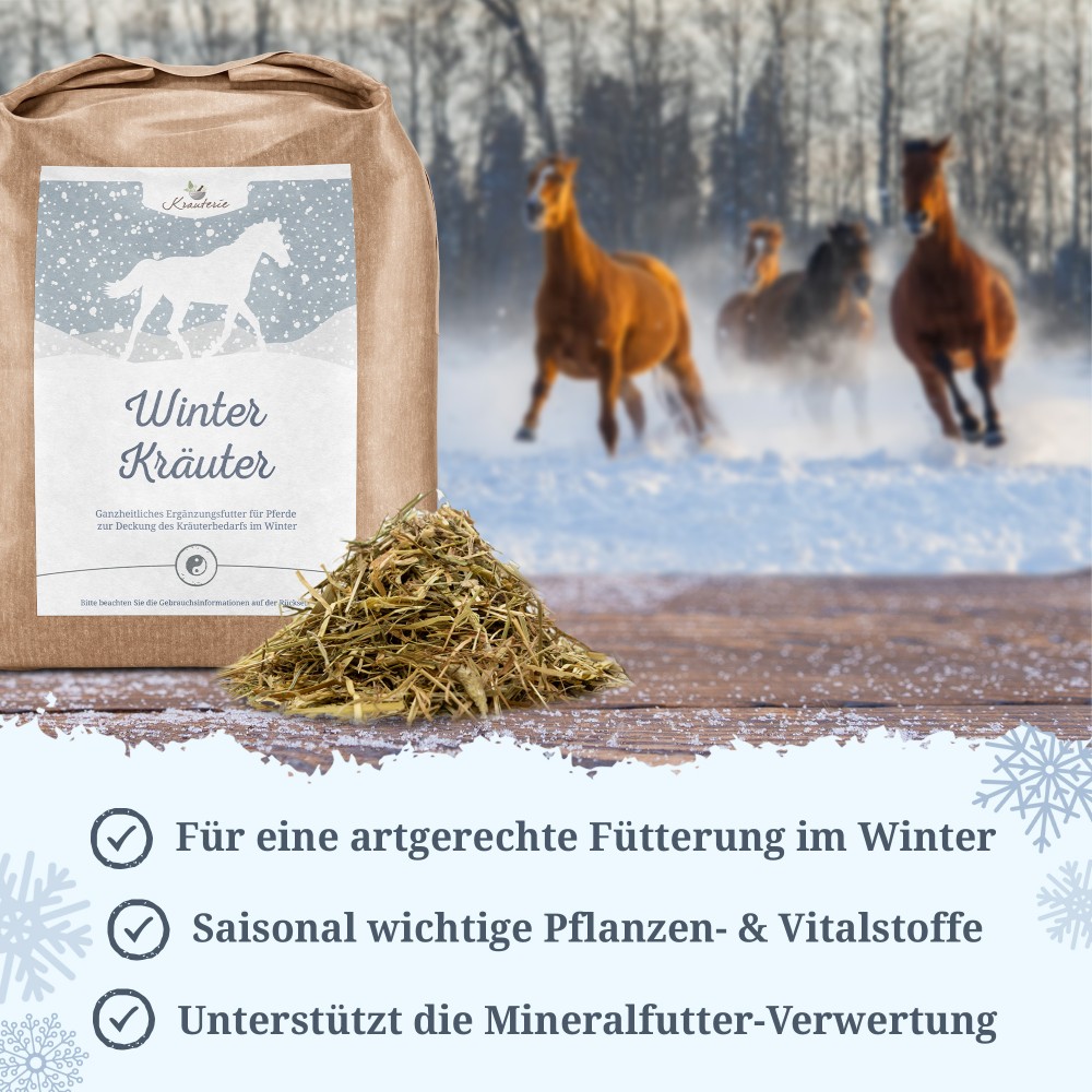 Krauterie Winter Set für Pferde, Winter Kräuter